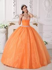 Cheap Sweetheart Orange Buy Dress To Quinceanera Party