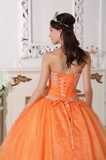 Cheap Sweetheart Orange Buy Dress To Quinceanera Party
