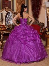 Discount Purple Quinceanera Dress For Winter Party Wear