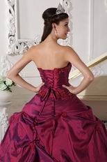 Cardinal Red Sweetheart Evening Ball Dress Low Price