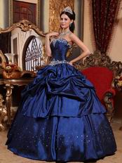 Navy Blue Appliques Decorate Find Quniceanera Ball Gown