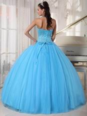 Beaded Young Women Prefer Quinceanera Dress In Light Sky Blue