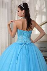 Beaded Young Women Prefer Quinceanera Dress In Light Sky Blue