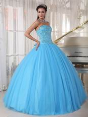 Beaded Young Women Prefer Quinceanera Dress In Light Sky Blue