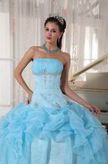 Baby Blue Top 100 Quality Quinceanera Dress For Discount