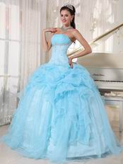 Baby Blue Top 100 Quality Quinceanera Dress For Discount