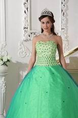 Apple Green Sweetheart Dress 2019 Tulle Spring Quinceanera Party