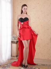 Red New Trender High-low Prom Dress For Women Wear