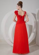 V-Neck Scarlet Top Designer Beautiful Prom Dress For Juniors