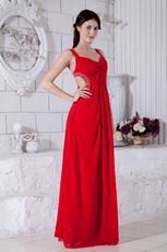 Sweetheart Vest Wine Red Long Chiffon Prom Dress By Top Designer