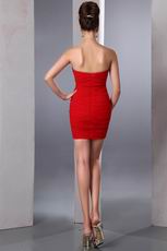 Sweet Heart Styles Side Applique Scarlet Graduation Dress