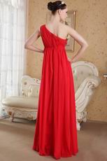 Single One Shoulder Floor-length Skirt Maternity Prom Dress