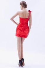 Scarlet One-Shoulder Mini Dress To Wear For Graduation