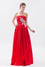 2012 Scarlet With Applique Evening Dress For Discount