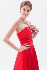 2012 Scarlet With Applique Evening Dress For Discount