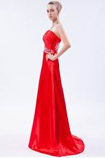 Sexy One Shoulder Empire Scarlet Evening Dress Discount