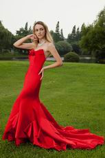 Sweetheart Mermaid Make My Own Red Prom Dresses Petite