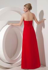 Wine Red Strapless Junior Gown For Bridesmaid Wear