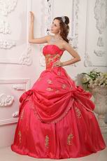 Handmade Strapless Fuchsia Quinceanera Dress Discount