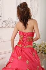 Handmade Strapless Fuchsia Quinceanera Dress Discount