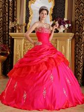 Inexpensive Floor Length Fuchsia Pretty Quinceanera Dress