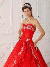 Corset Back Embroidery Trimed Quinceanera Dress 2014 Design