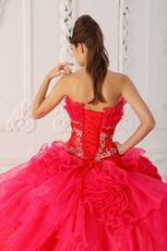 Low Price Strapless Hot Pink Ball Gown Quinceanera Dress