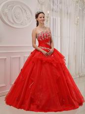 Scarlet Strapless Floor Length Military Ball Dress Online