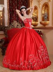 Embroidered Strapless Designer Puffy Quinceanera Party Outfits