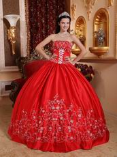 Embroidered Strapless Designer Puffy Quinceanera Party Outfits