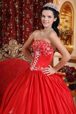 Embroidered Strapless Designer Puffy Quinceanera Party Outfits