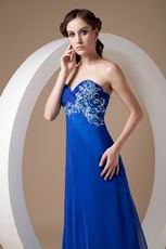 Sweetheart Empire Waist Skirt Lapis Lazuli Long Prom Dress