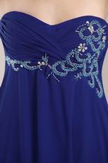 Sweetheart Floor Length Elegant Royal Blue Prom Dress Discount