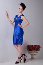 New Arrival Blue Short Skirt Formal Evening Dress