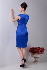 New Arrival Blue Short Skirt Formal Evening Dress