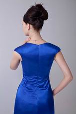 New Arrival Blue Short Skirt Formal Evening Dress