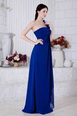 Affordable One Shoulder Dark Blue Prom Dresses For Women