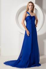 One Shoulder Sweetheart Royal Blue Prom Party Dresses Designer Lists
