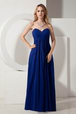 Cheap Floor Length Royal Blue La Femme Evening Dress