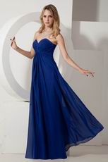 Cheap Floor Length Royal Blue La Femme Evening Dress