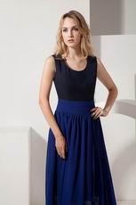 Square High Low Black And Royal Blue Evening Dress Sale