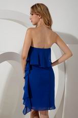 Cheap Royal Blue Knee Length Homecoming Dresss