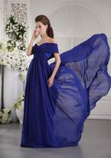 Sweetheart Style One Shoulder Royal Blue 2014 Top Prom Dresses