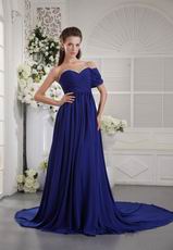 Sweetheart Style One Shoulder Royal Blue 2014 Top Prom Dresses