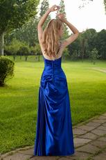 One Shoulder Cobalt Blue Sheath 2014 Prom Party Dress