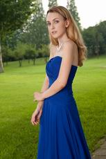 Buy Prom Dresses Sweetheart Royal Blue Chiffon Front Split Skirt