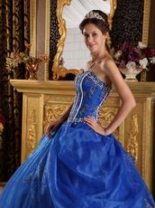 Royal Appliqued Bottom Skirt Quinceanera Dress Ready To Wear