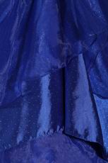 Sapphire Blue Puffy Skirt Quinceanera Dress Single One Shoulder