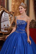 2012 Cerulean Blue Dama Quinceanera Dress For Cheap