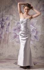 Fishtail Skirt Beaded Sliver 2012 Evening Dress Petite